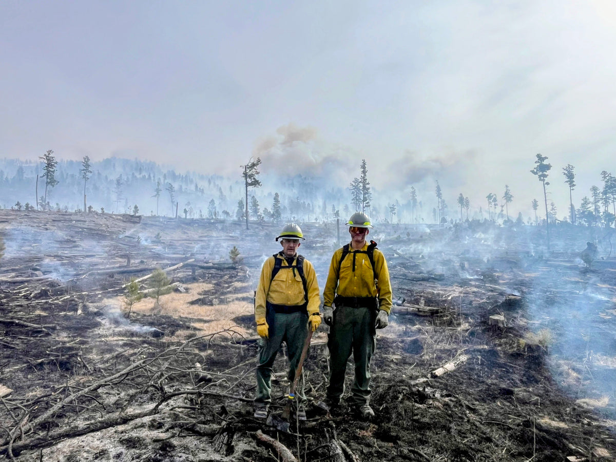 Support Wildland Firefighters, Climate Change, Protect Our Public Lands Glitter Vinyl Sticker
