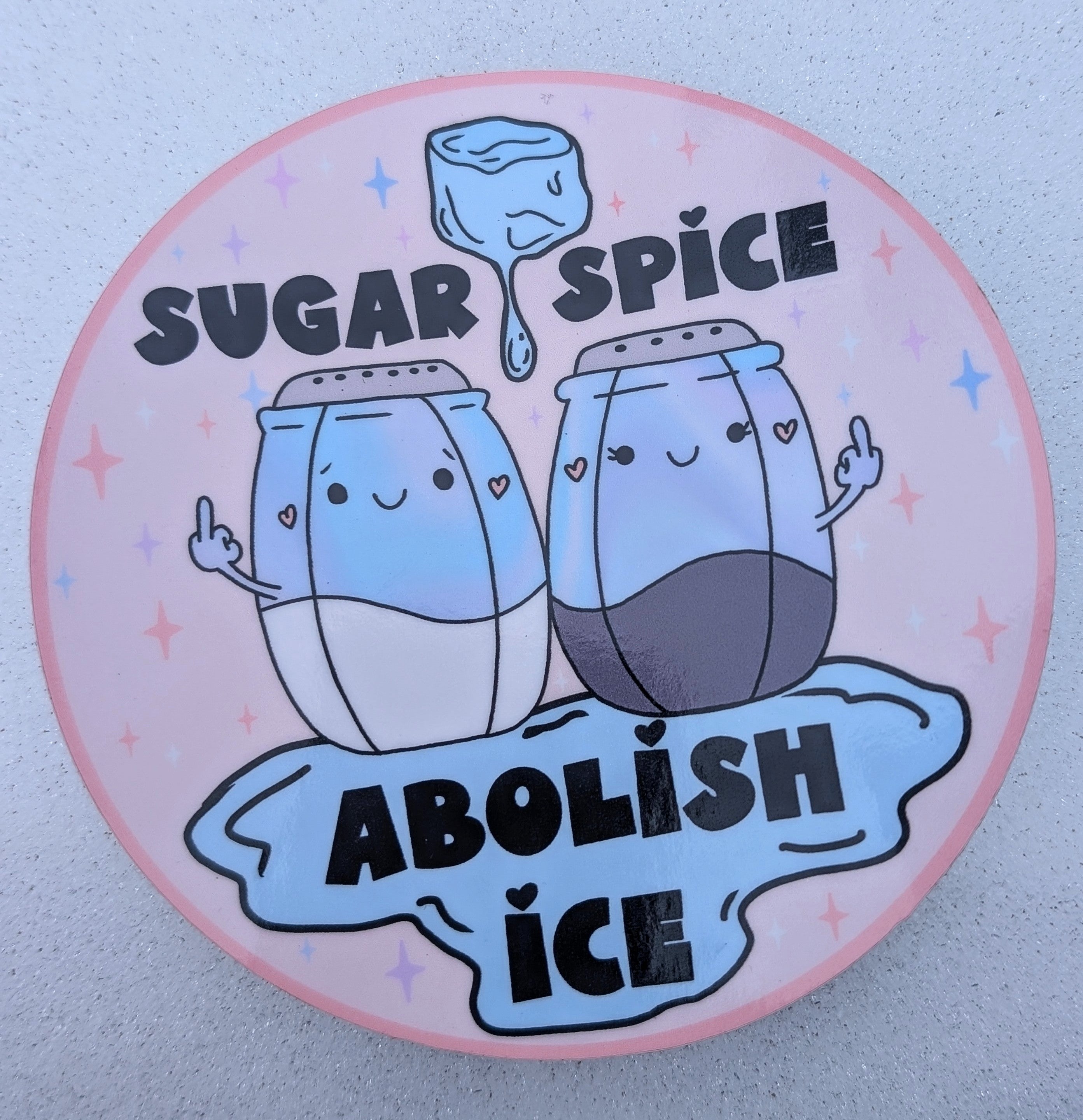 XL Abolish Ice, Smash the Patriarchy Inspirational Anti-fascist Vinyl Sticker