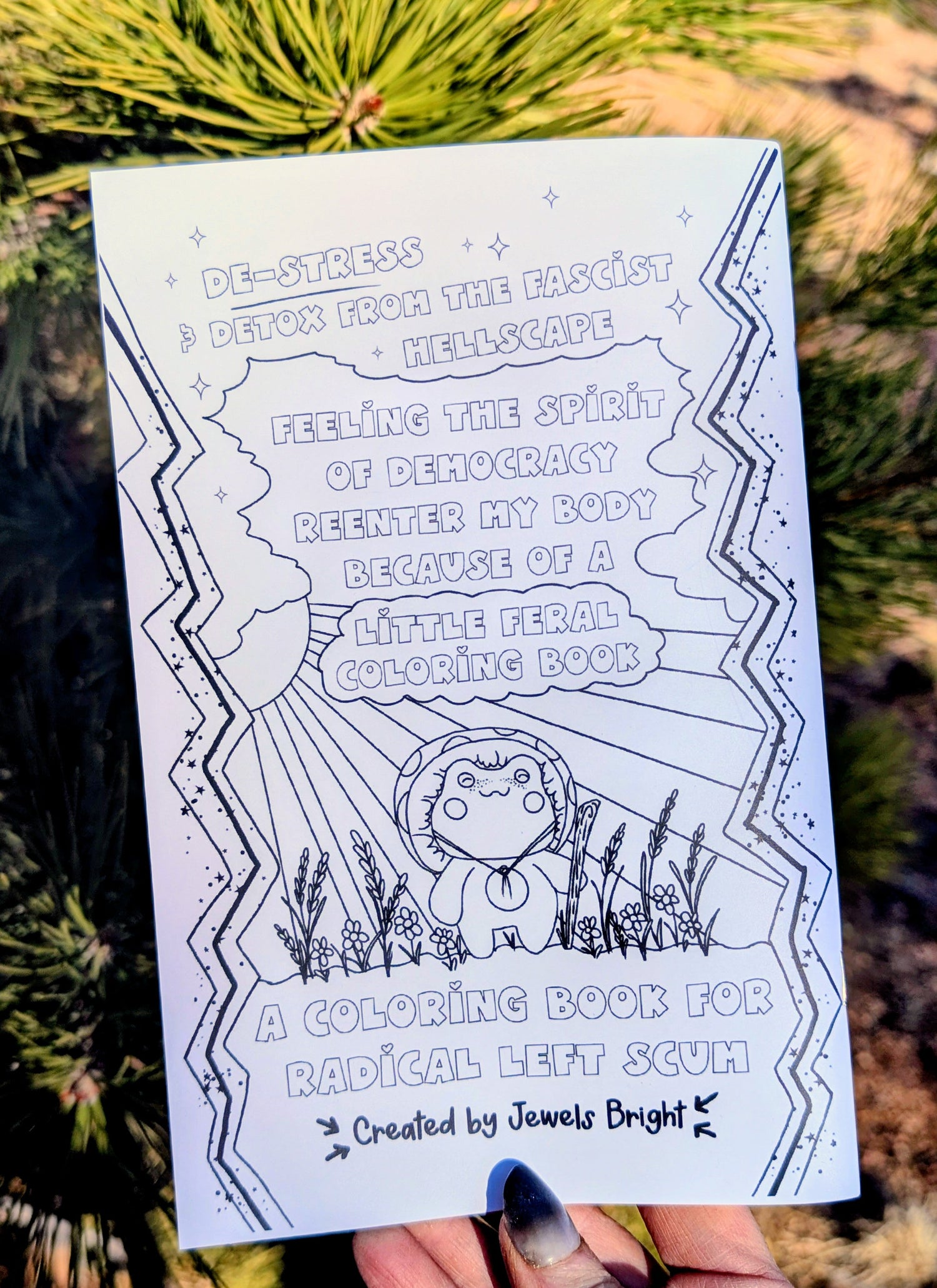 Anti-fascist Mini Coloring Book for RLS