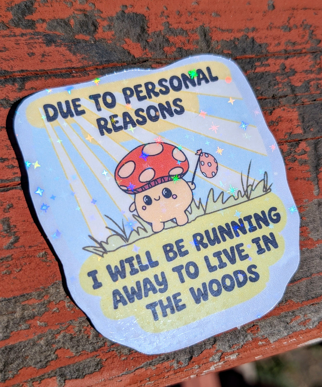 Feral Mushroom Vinyl Sticker