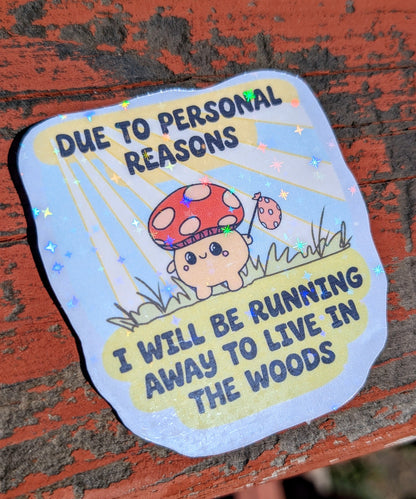 Feral Mushroom Vinyl Sticker