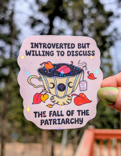 Fall of the Patriarchy Inspirational Feminist Vinyl Sticker