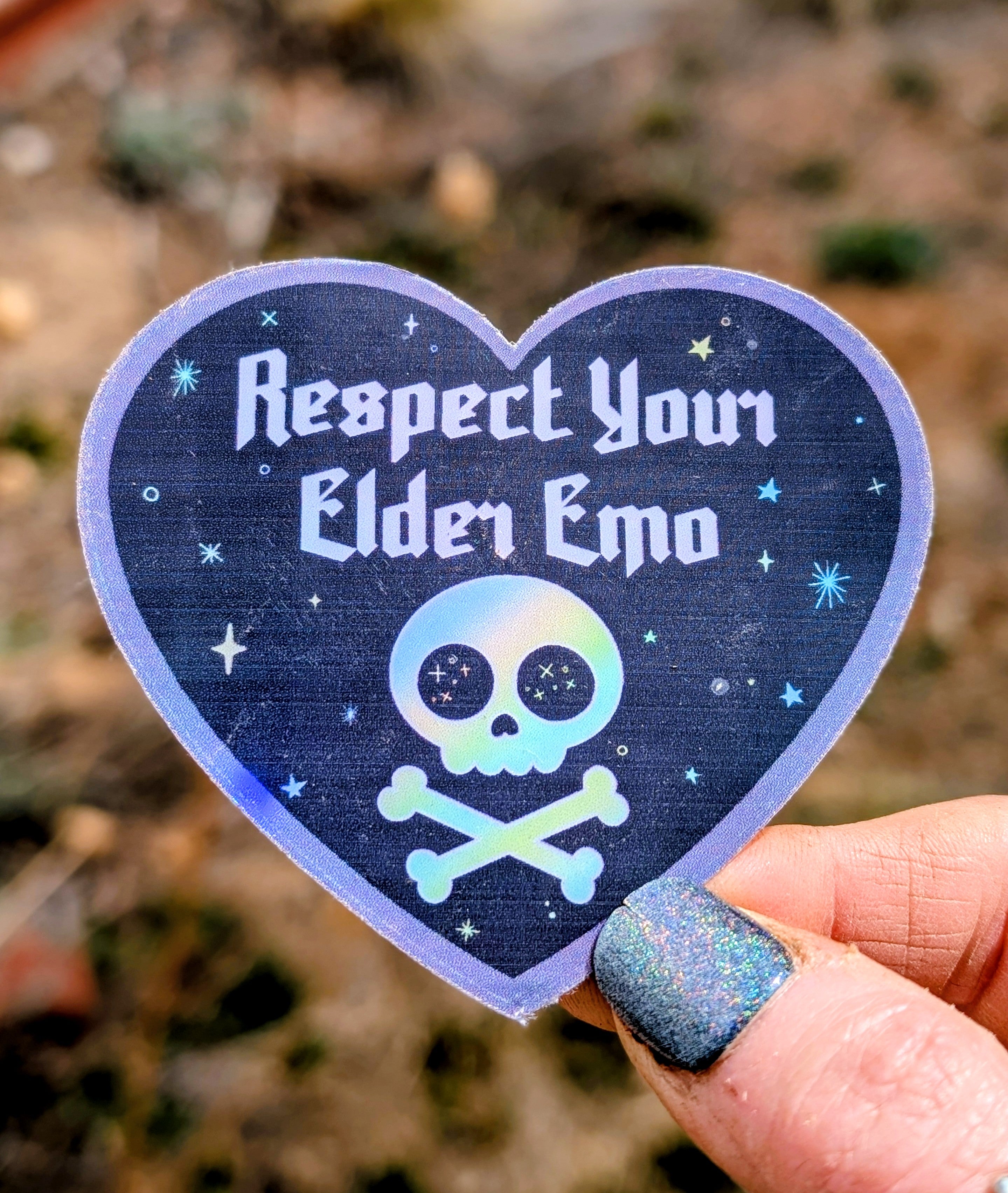 Elder Emo Inspirational Feminist Vinyl Sticker