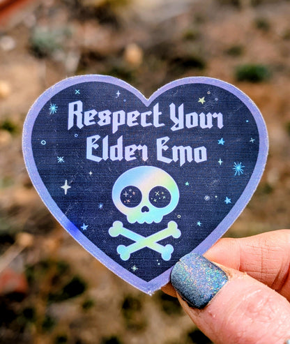 Elder Emo Inspirational Feminist Vinyl Sticker