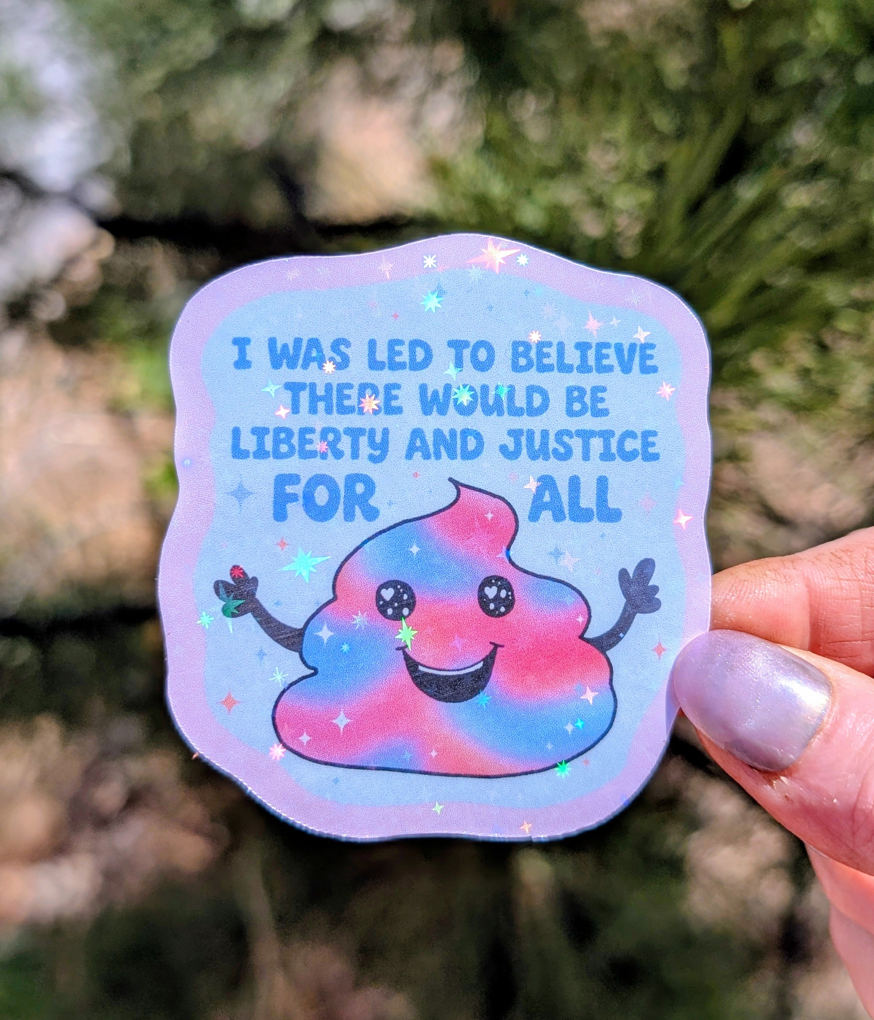 Patriot Poo, Anti Fascist Inspirational Feminist Vinyl Sticker