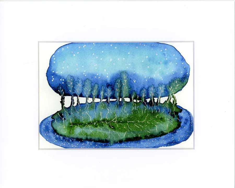 Trees, Earth, and Sky Abstract Giclee’ Art Print