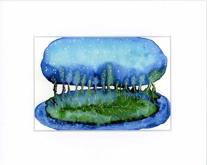 Trees, Earth, and Sky Abstract Giclee’ Art Print