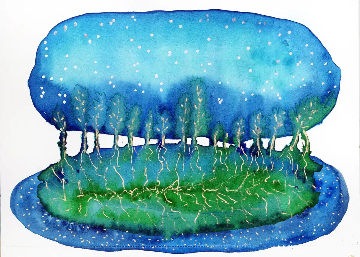 Trees, Earth, and Sky Abstract Giclee’ Art Print