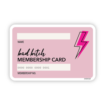 Bad Bitch Card Sticker