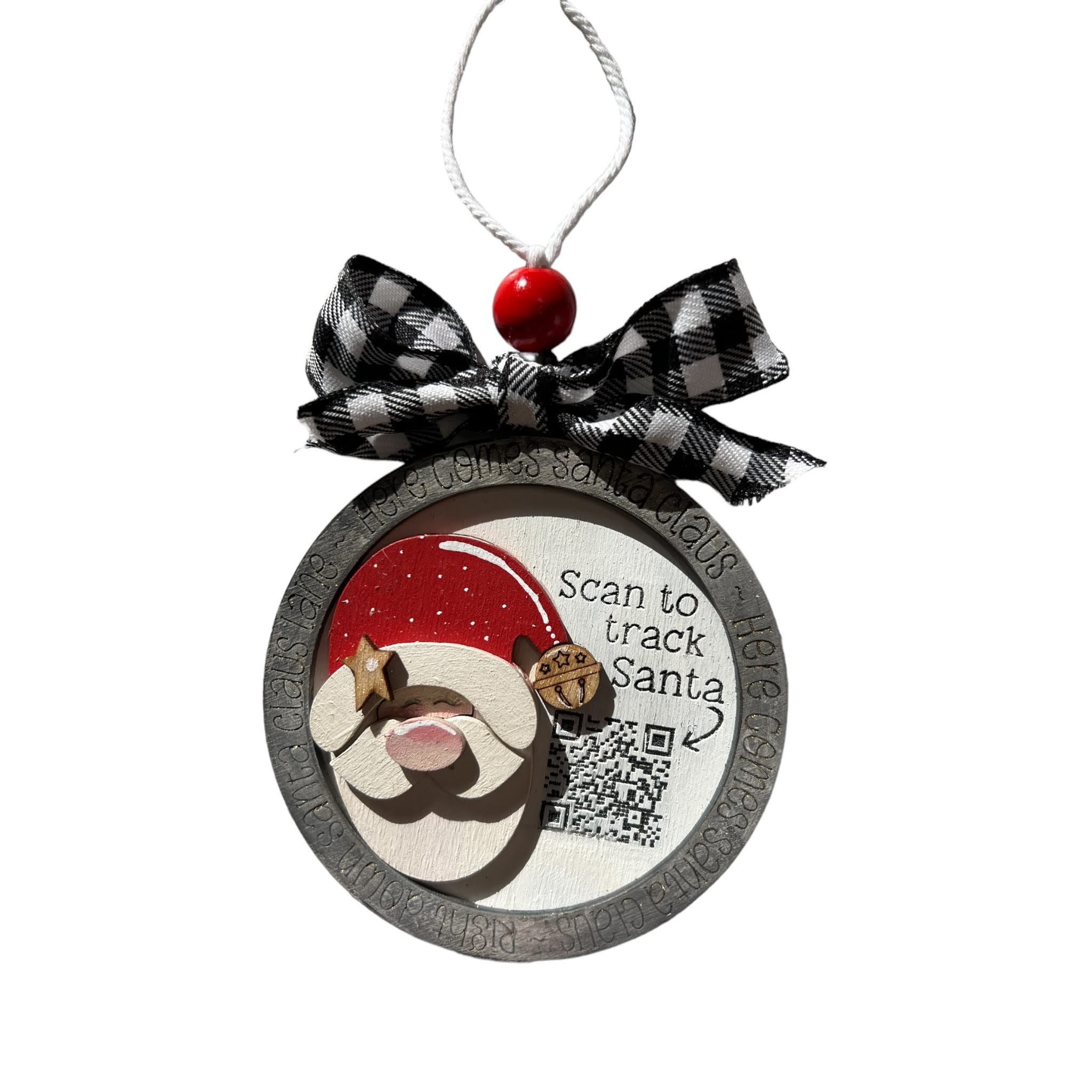 Santa Tracker Christmas Tree Ornament