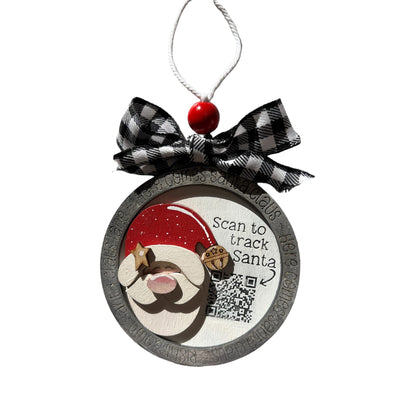 Santa Tracker Christmas Tree Ornament