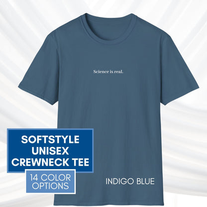 science-is-real-political-activism-unisex-tshirt-short-sleeve-tee-indigo-blue