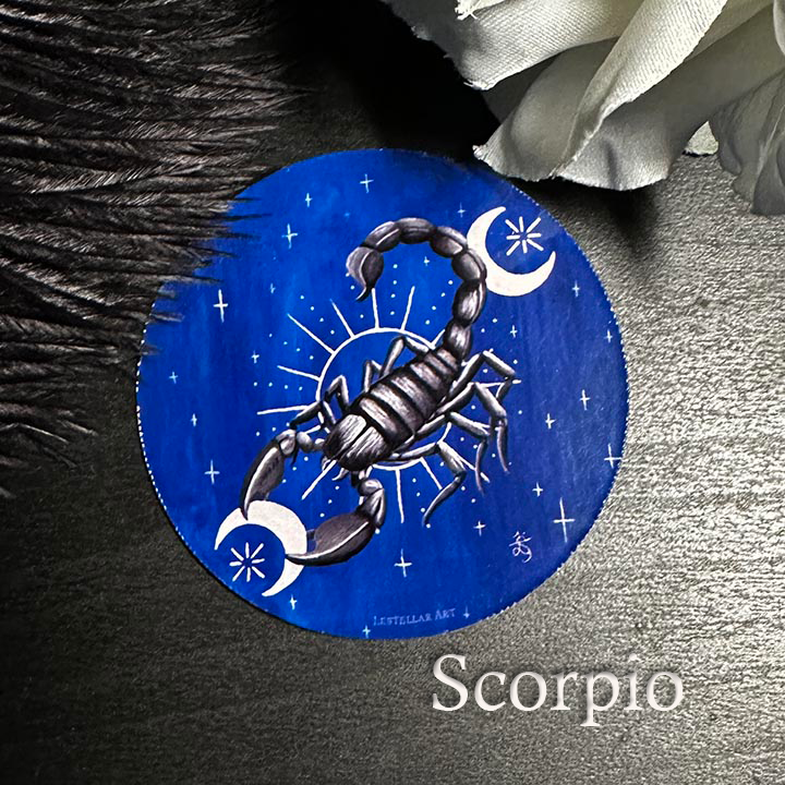 Zodiac Stickers, handpainted decals