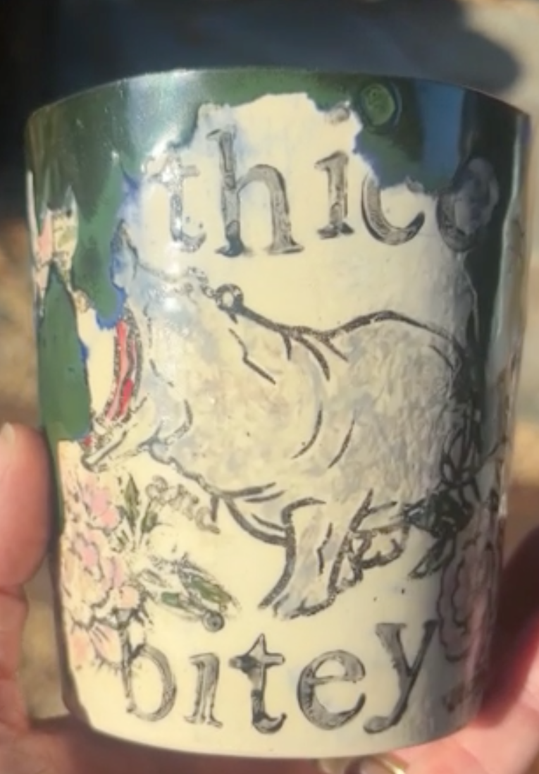 Thicc &amp; Bitey Travel Cup (Pre-Order, Made to Order, shipped 4-6 weeks from order)