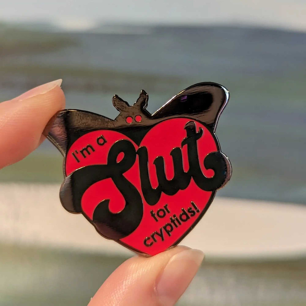 Slut For Cryptids hard enamel pin