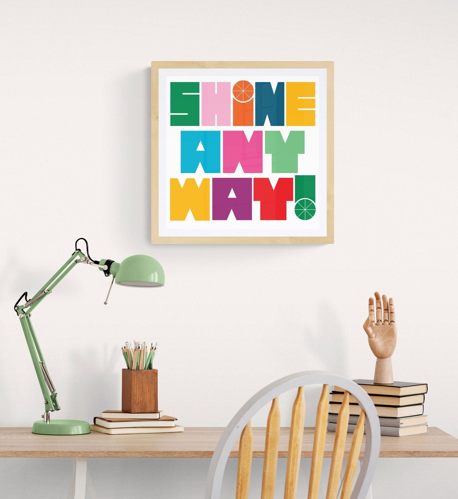 Shine Anyway Art Print Wall Art Typography Home Office Decor
