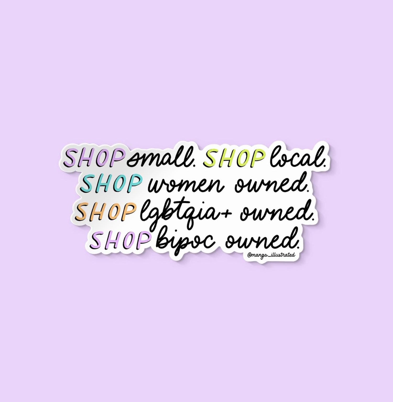 Shop small sticker - MangoIllustrated - Sticker