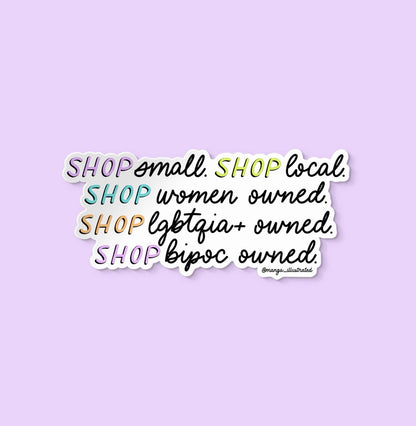 Shop small sticker - MangoIllustrated - Sticker
