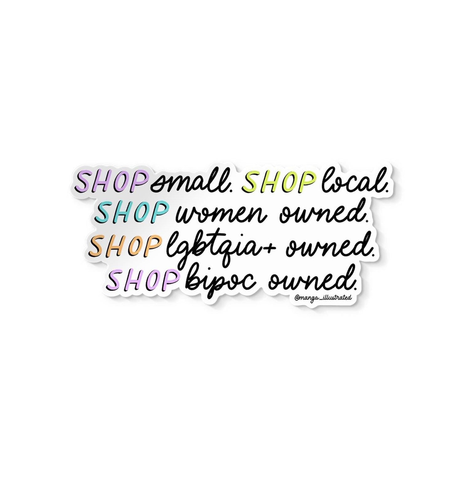 Shop small sticker - MangoIllustrated - Sticker
