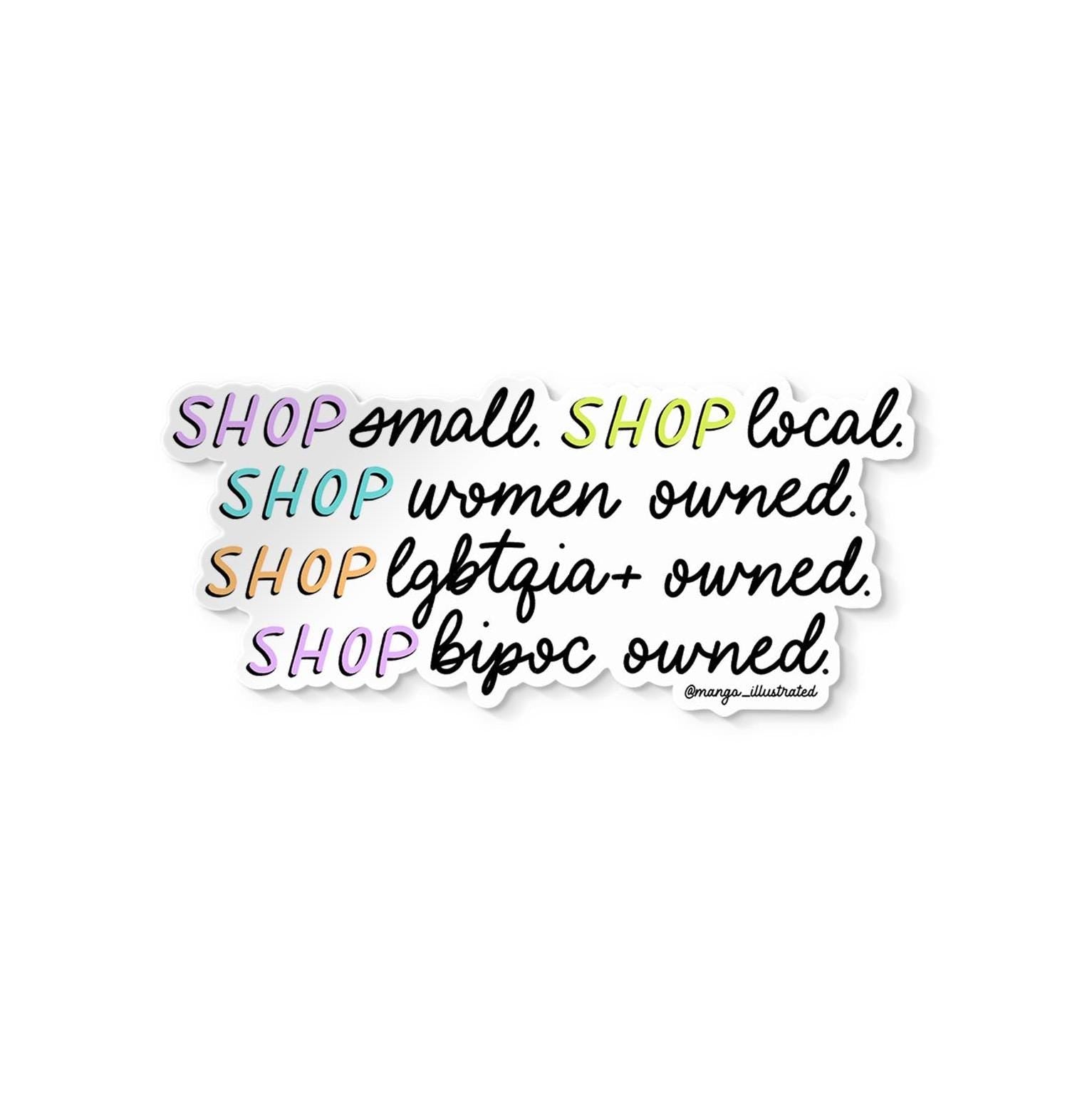 Shop small sticker - MangoIllustrated - Sticker