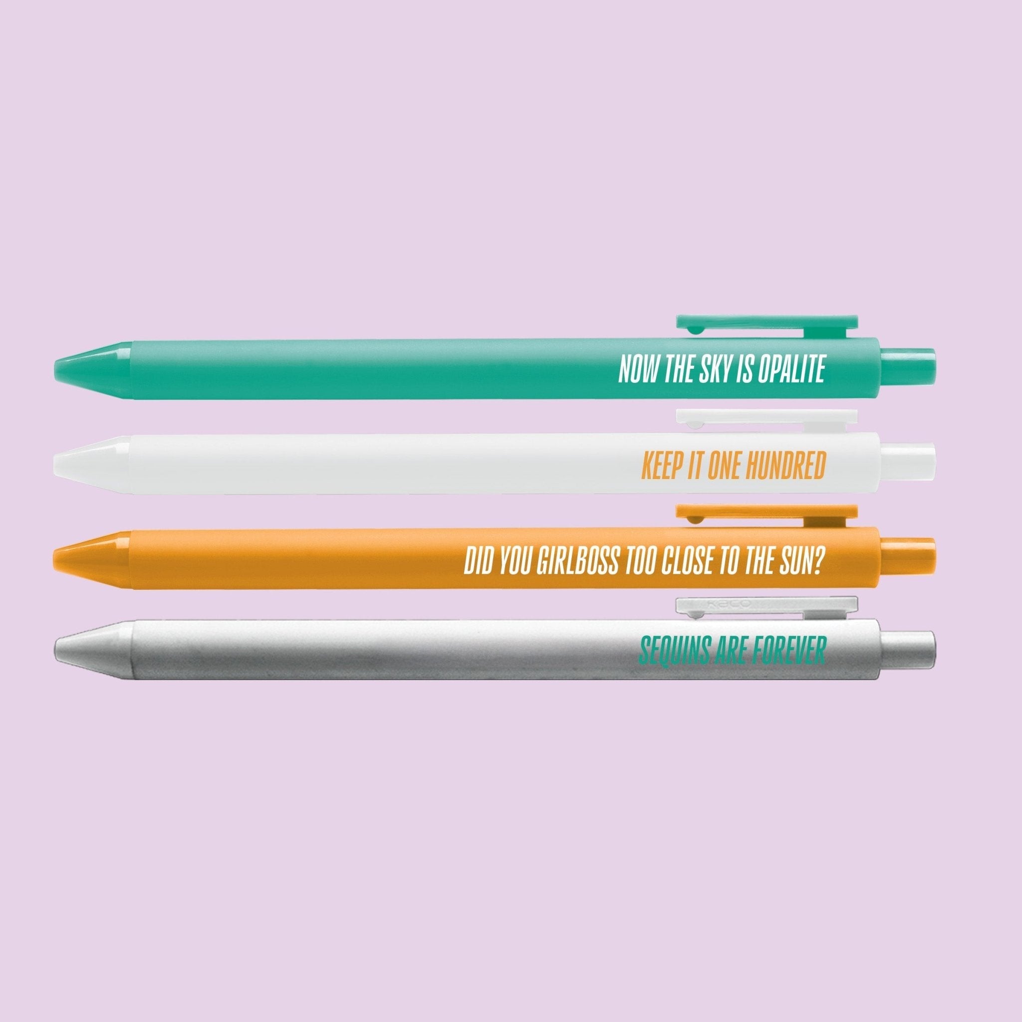 Showgirl Pen Set styled flat lay — Showgirl era pen set by MangoIllustrated