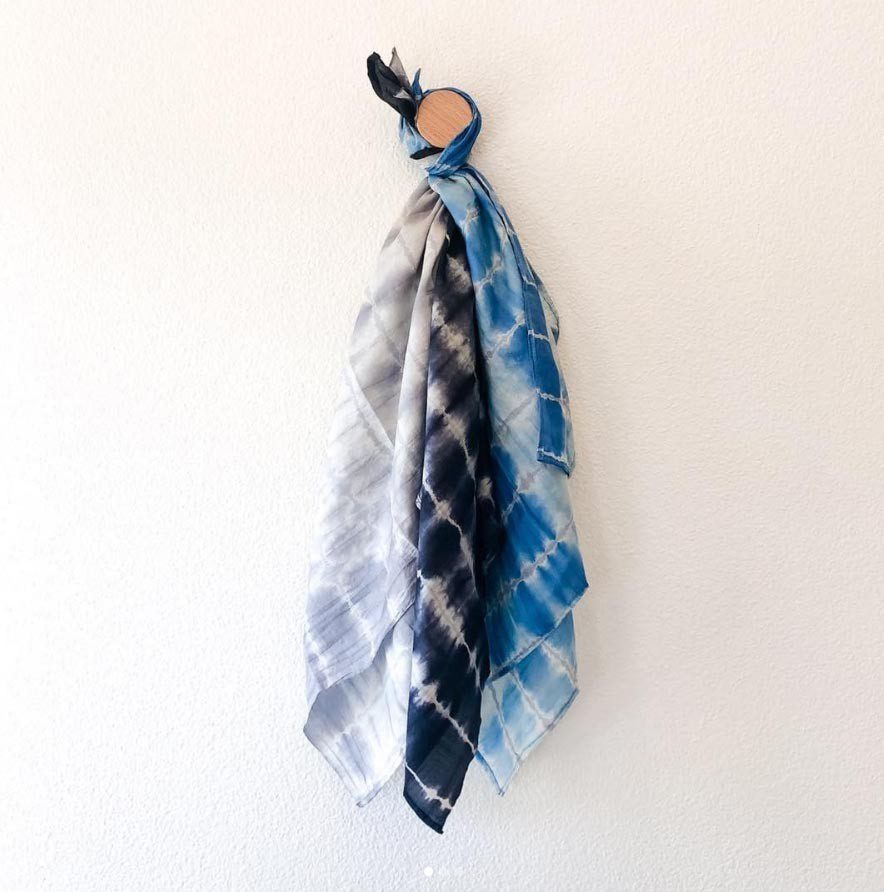 hand dyed silk tie dye scarves