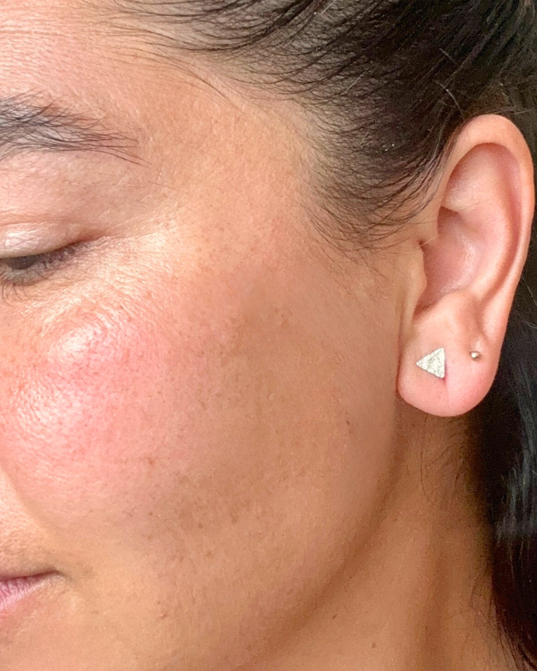Sterling Silver Triangle Studs