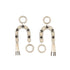 Handmade artisan arch drop earrings, ethically made jewelry — Petite Protea Chicago