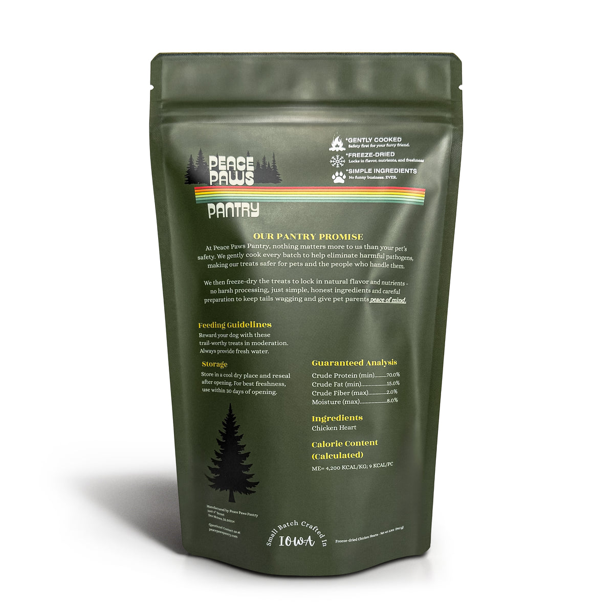 Wild At Heart Freeze-Dried Chicken Heart Dog Treats
