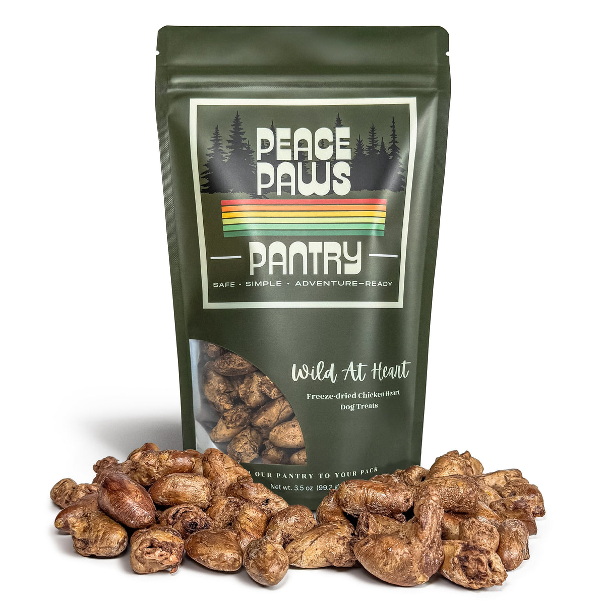 Wild At Heart Freeze-Dried Chicken Heart Dog Treats