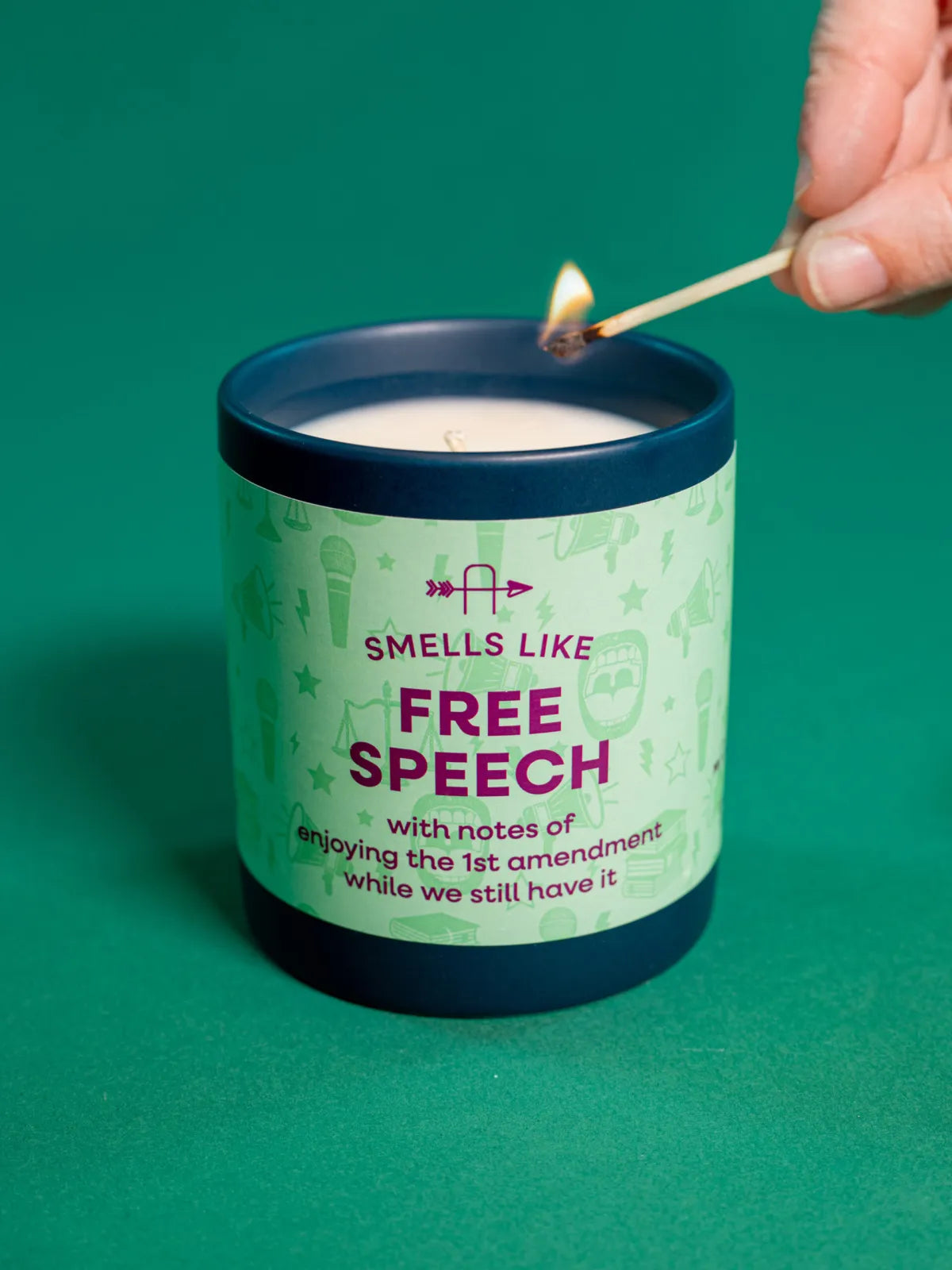 Smells Like Free Speech Candle