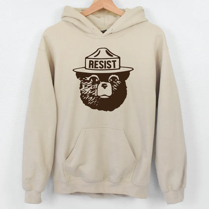 Resist Bear Unisex Hoodie - Resistance Nation