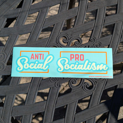 Antisocial/Pro-Socialism bumper sticker