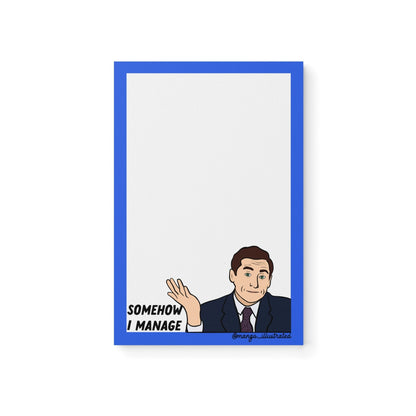 Somehow I Manage notepad - MangoIllustrated - Notepad
