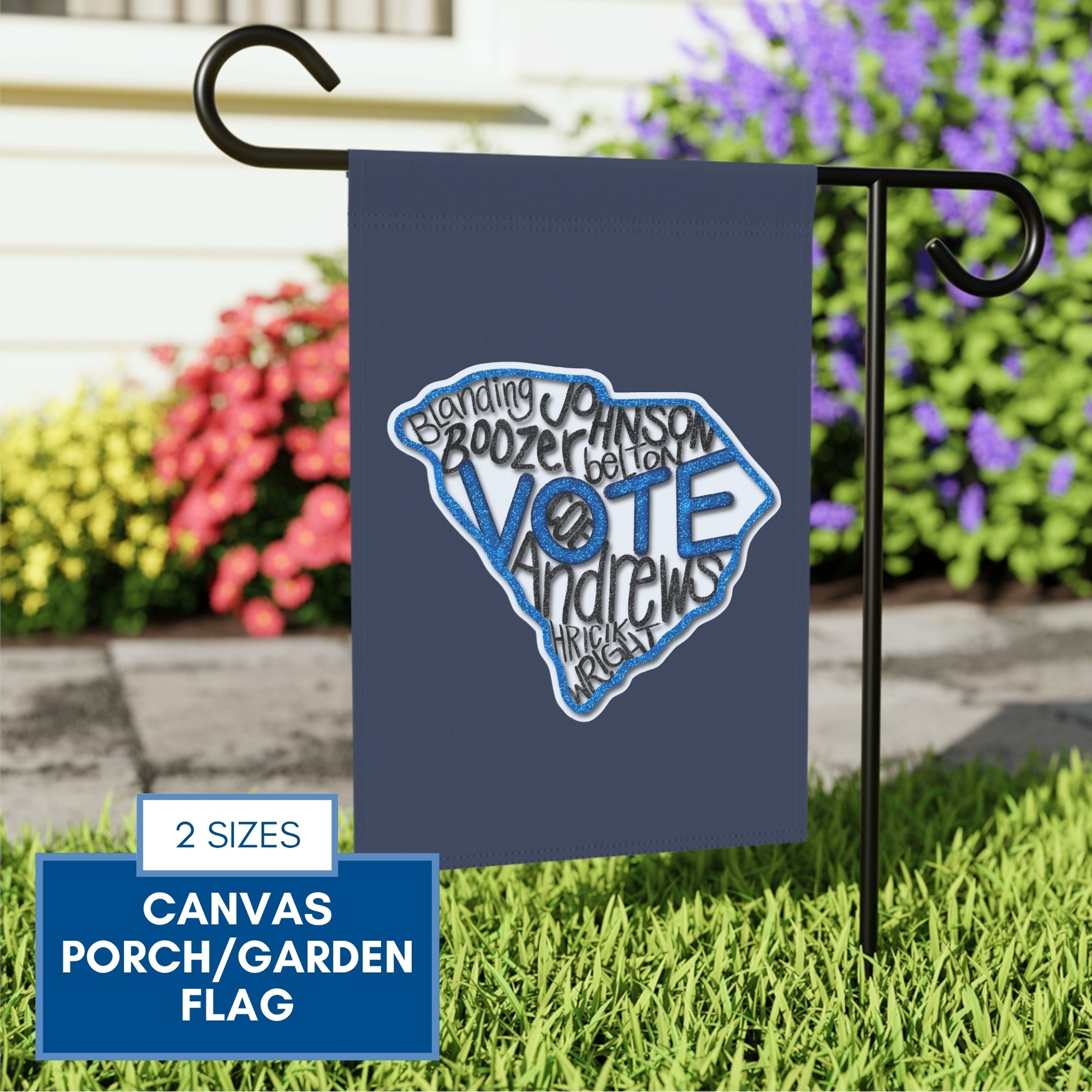 south-carolina-votes-blue-2026-democratic-campaign-garden-porch-flag-sc-activist-outdoor-decor