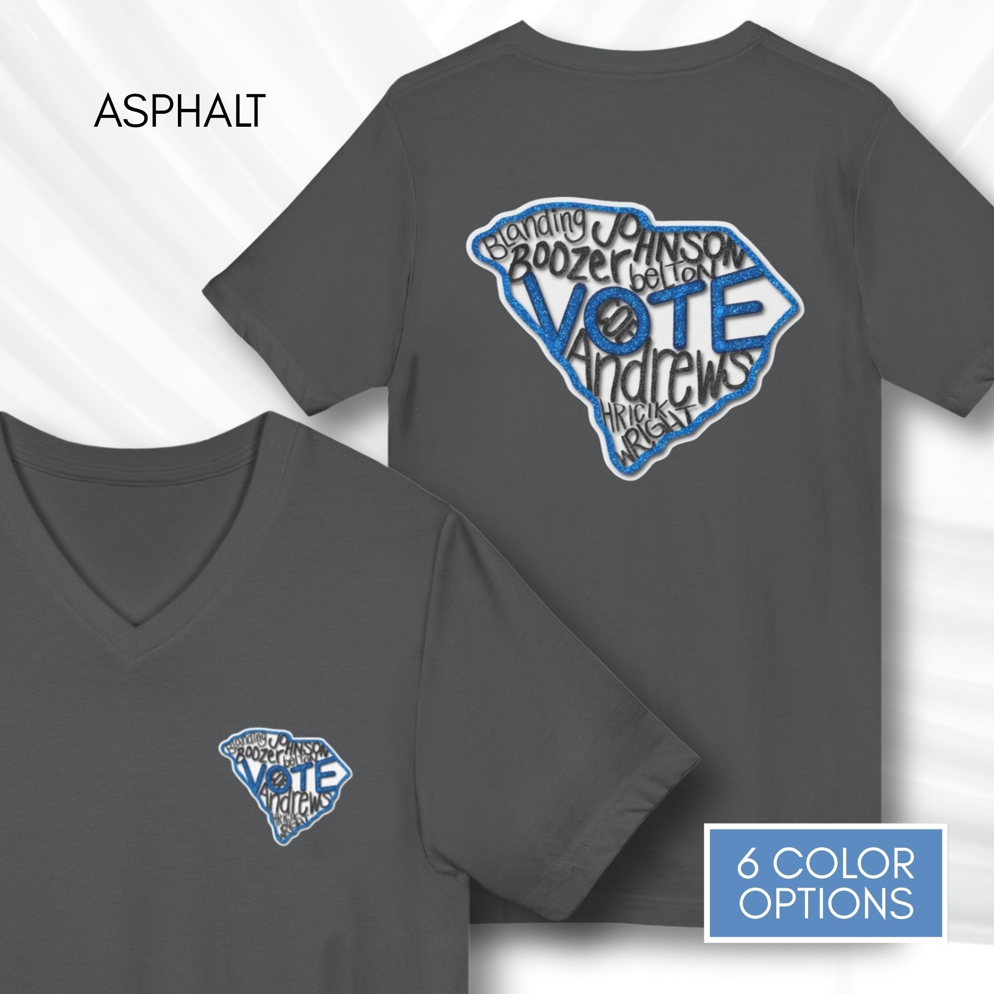 south-carolina-votes-blue-2026-democratic-candidate-v-neck-tee-hand-drawn-art-sc-activist-campaign-tshirt-asphalt