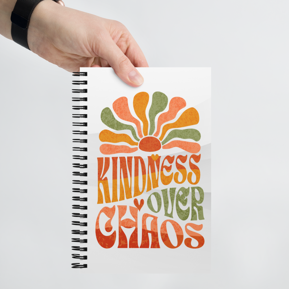 Spiral Notebook – Kindness Project - Kindness Over Chaos