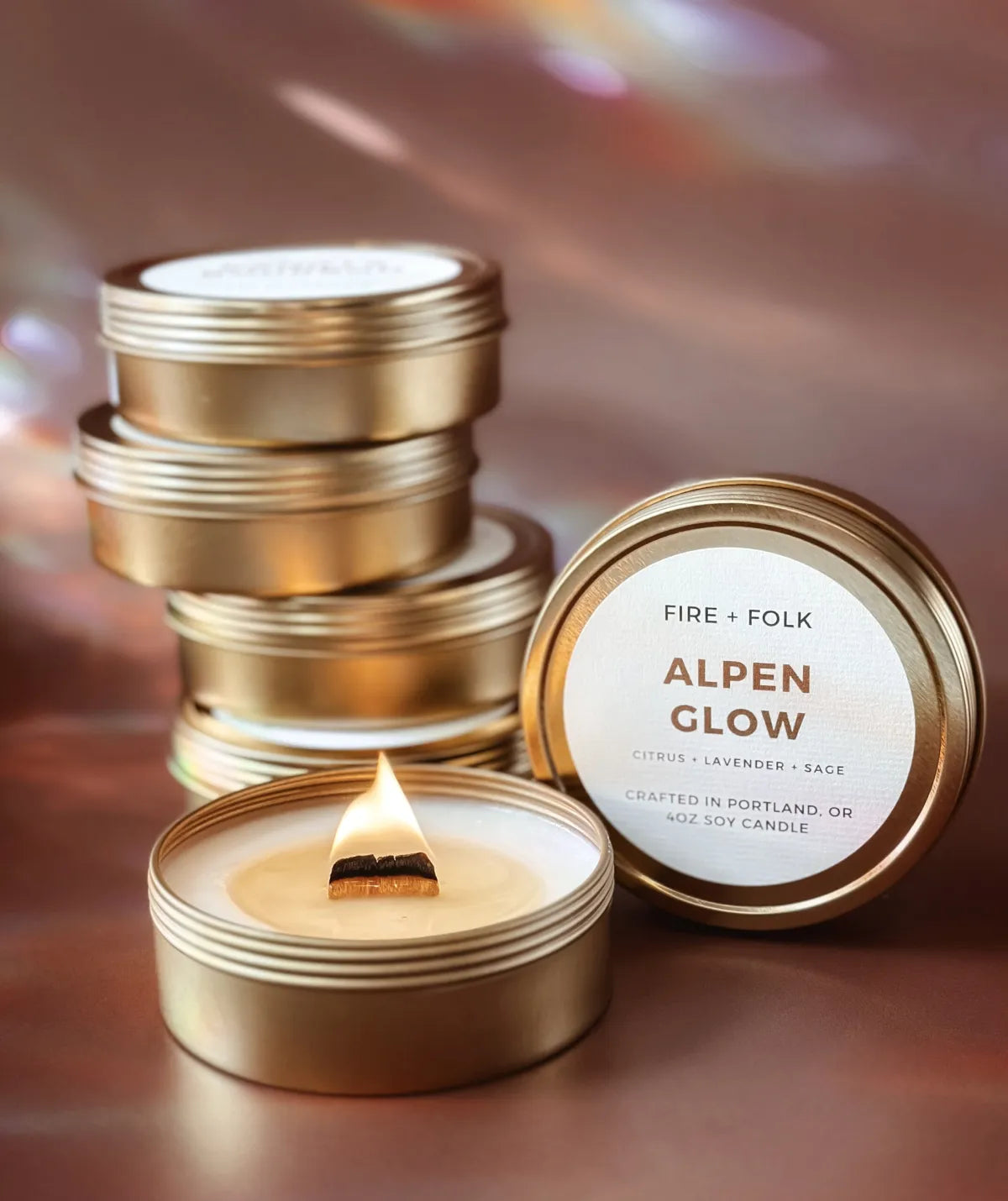 HIGH DESERT WOOD WICK CANDLE TIN