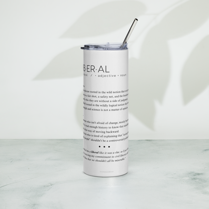 Stainless Steel Tumbler - LIBERAL — Defined: Terms for Our Time