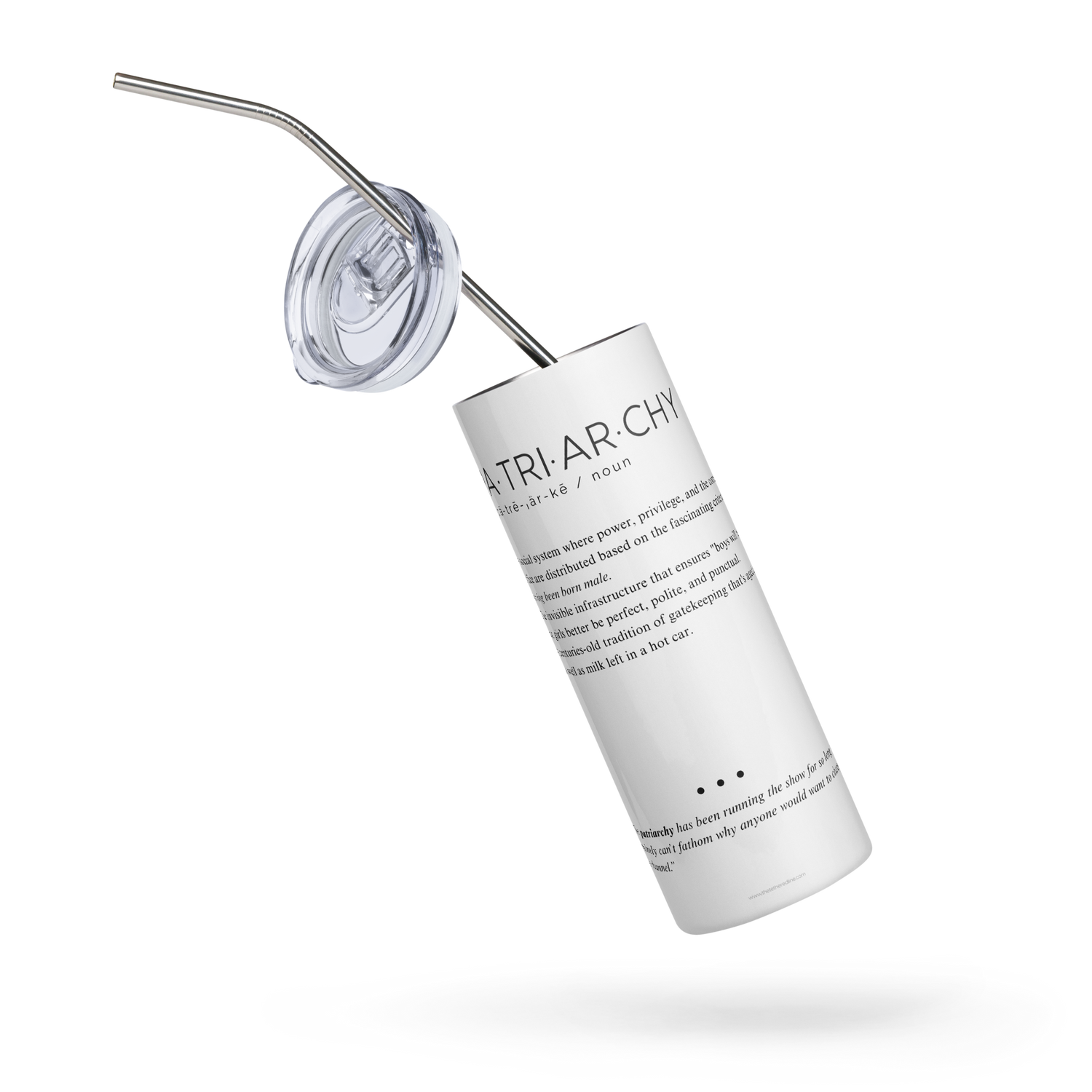 Stainless Steel Tumbler - PATRIARCHY — Defined: Terms for Our Time