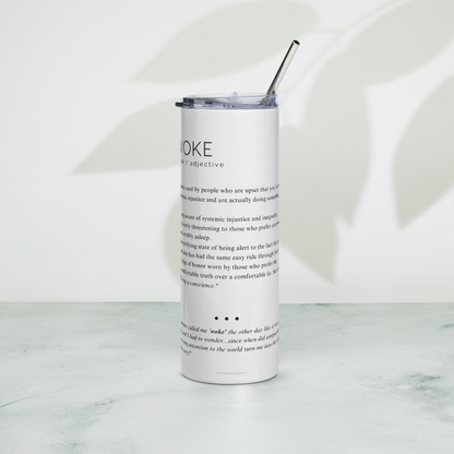 Stainless Steel Tumbler - WOKE - Defined: Terms for Our Time