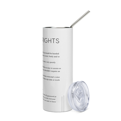 Stainless Steel Tumbler - VOTING RIGHTS — Defined: Terms for Our Time