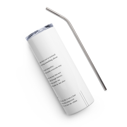 Stainless Steel Tumbler - WOKE - Defined: Terms for Our Time