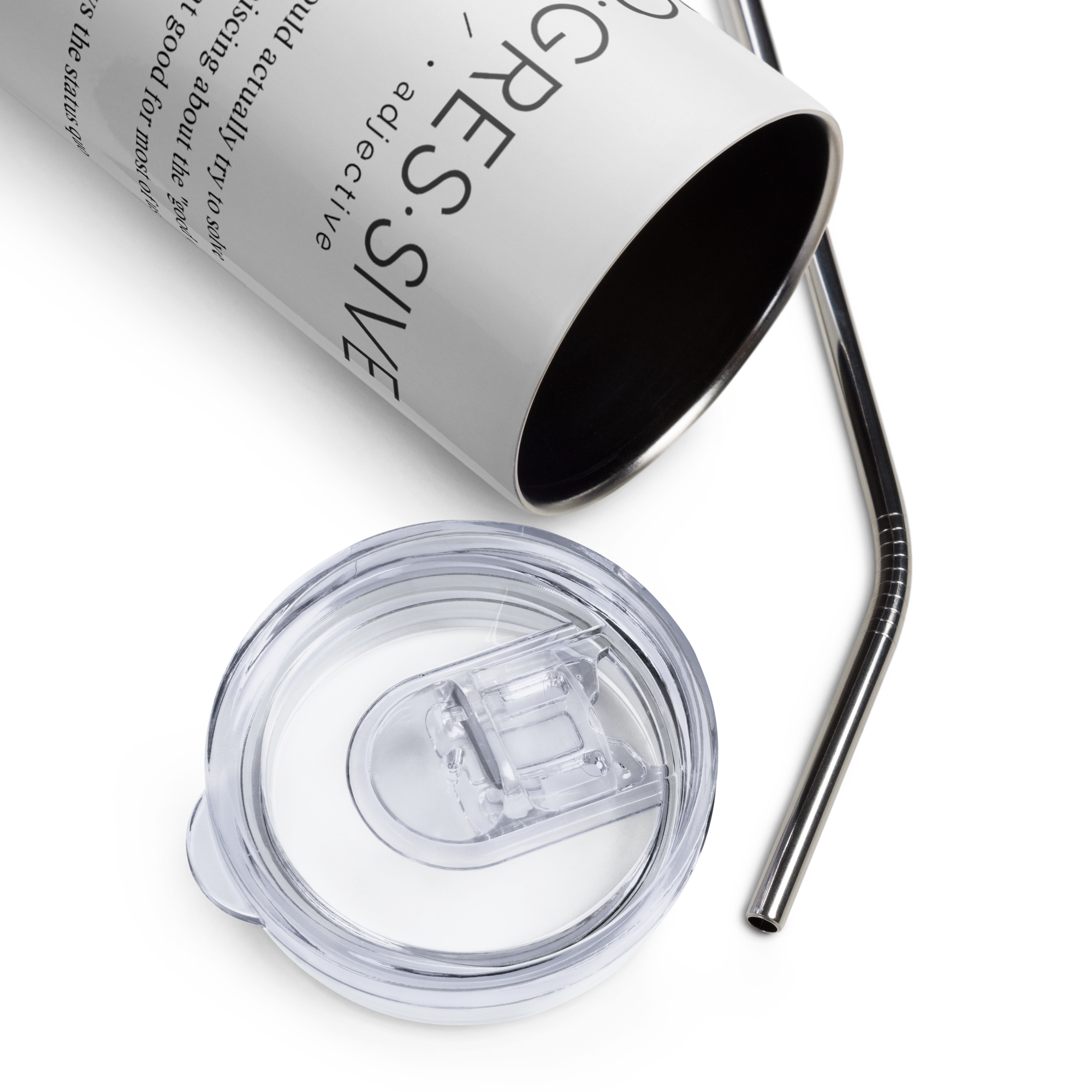 Stainless Steel Tumbler - PROGRESSIVE — Defined: Terms for Our Time