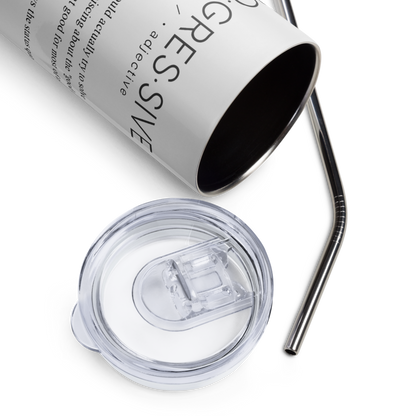 Stainless Steel Tumbler - PROGRESSIVE — Defined: Terms for Our Time