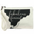 fabulous feminist design - white canvas - black print
