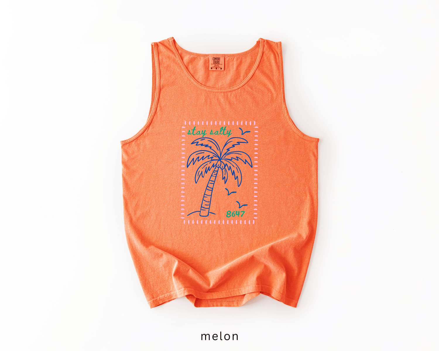 8647 Palm Tree Anti-Trump Tank Top