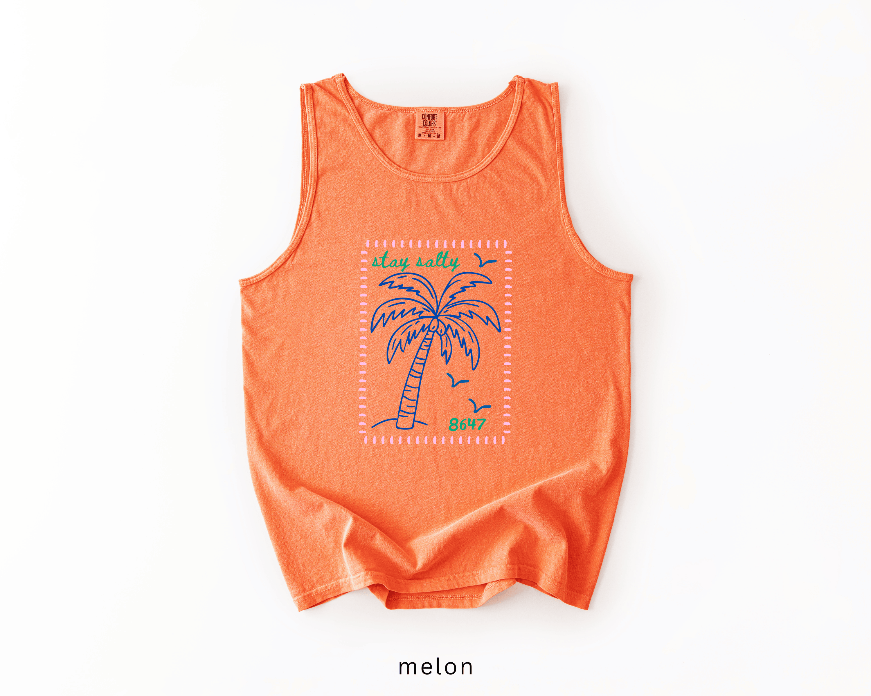 8647 Palm Tree Anti-Trump Tank Top