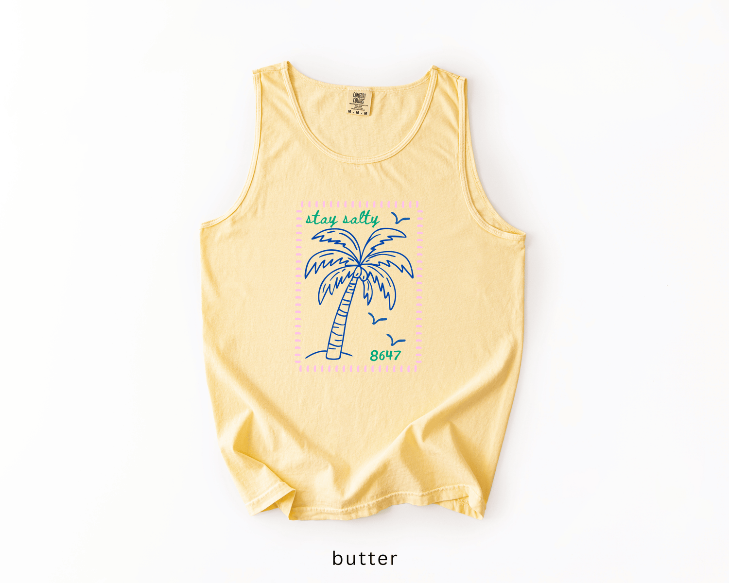 8647 Palm Tree Anti-Trump Tank Top