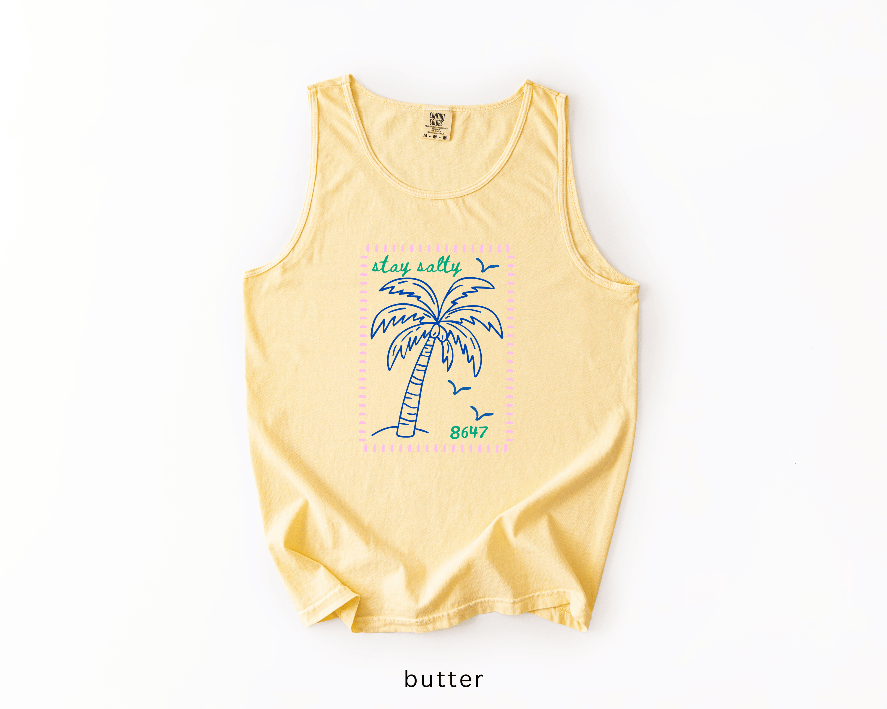 8647 Palm Tree Anti-Trump Tank Top